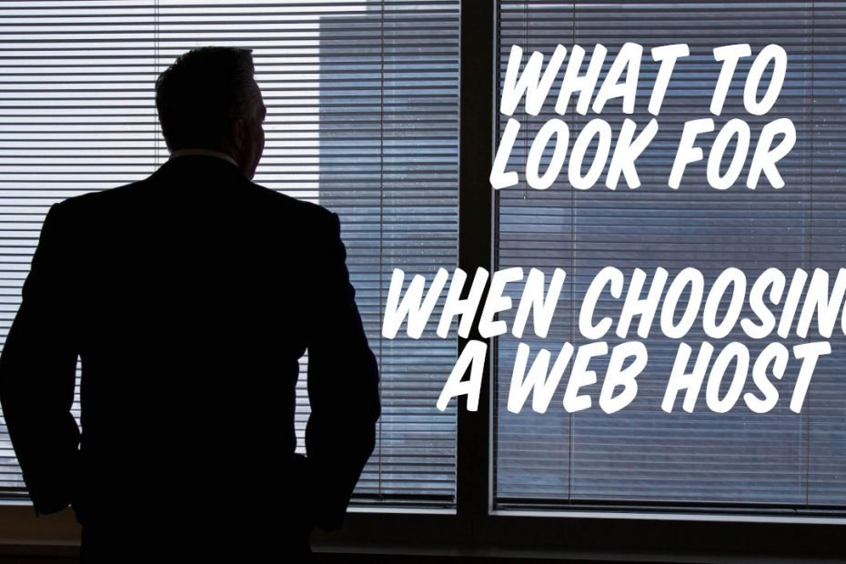 what to look for when choosing a web host featured image